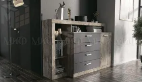 Комод Ангара (дуб юкон/графит)