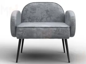 Кресло Лига-086 ( велюр NUVOLA 80 серый )