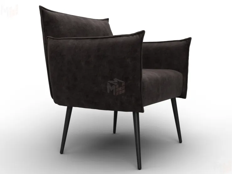 Кресло Лига-083 ( велюр BRUT 17 коричневый )