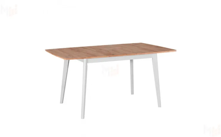 Стол обеденный раскладной VESTEROS 120 Дуб Навара/Белый