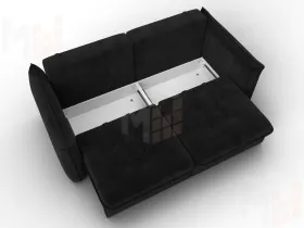 Диван прямой Лига-100 НПБ ( SEVEN 35 черный )