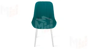 Стул Марвел  К1С Исп. 2 Белый матовый Велюр Confetti  Izumrud