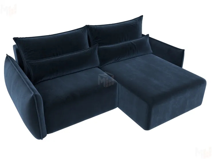 Диван угловой Лига-051 НПБ угол универсальный ( TOWER 13 синий )