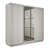 Шкаф-купе Экспресс трио 1 зеркало 2400 (Ясень Анкор светлый)