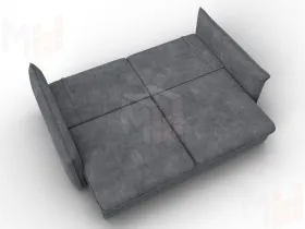 Диван прямой Лига-100 НПБ ( BRUT 16 темно-серый )
