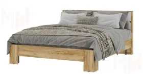 Кровать Хелен КР 03 1600 дуб крафт золото - белый