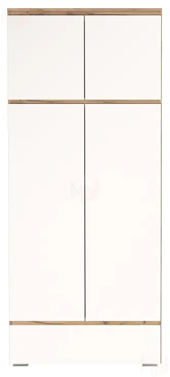Шкаф ГРЕТТА 4С1Я Дуб Крафт золотой-Белый