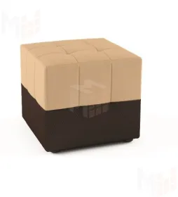 Пуф 200 бежевый/коричневый