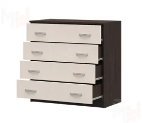 Комод 4 ящика Басса КМ 554 М венге - дуб белфорт