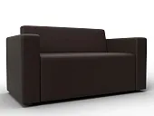 Диван прямой Лига-093 ( Коричневый )