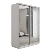 Шкаф-купе Оптим 2-х дверный  4 секции 120 см. Зеркало 1 штанга, 6 полок, 2 ящика