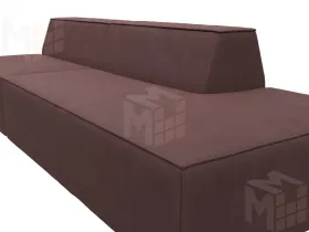 Диван прямой модульный Монс Модерн правый ( JOLY 09 бордовый )