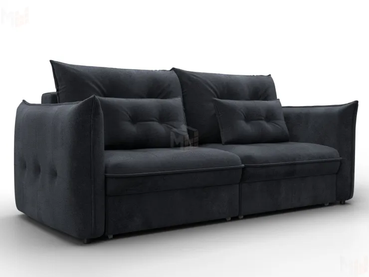 Диван прямой Лига-100 НПБ ( TOWER 11 темно-серый )