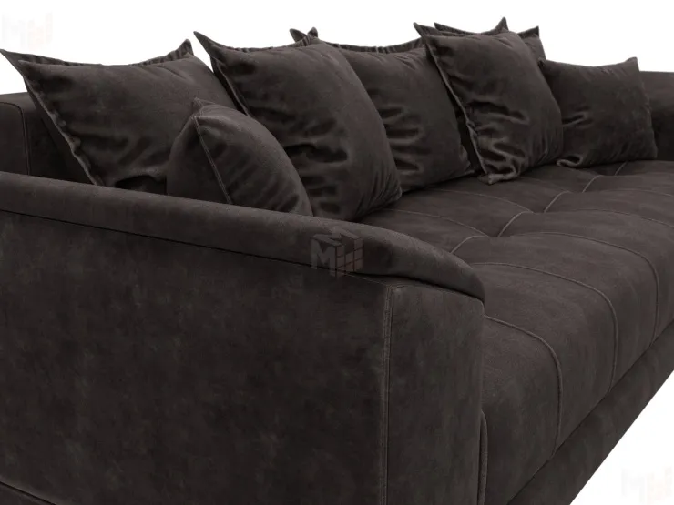 Диван прямой НордСтар НПБ ( BRUT 17 коричневый )