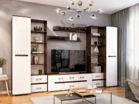 Пенал Ким открытый (венге/белый глянец)