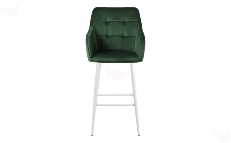 Барное поворотное кресло Мони К deep forest/белый