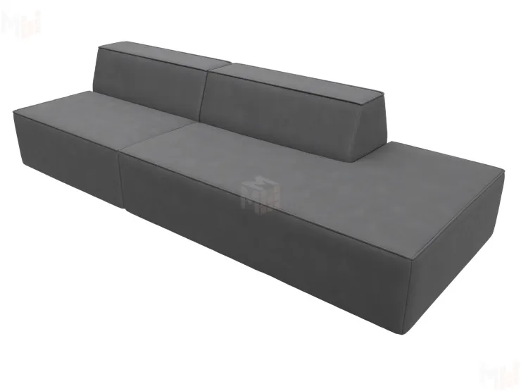 Диван прямой модульный Монс Модерн правый ( JOLY 13 серый )