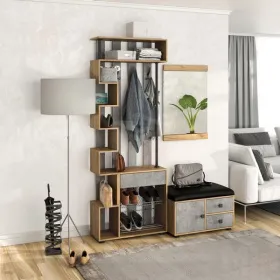 Прихожая Мини-Лайт Вариант 1 Дуб крафт золотой/ателье светлое