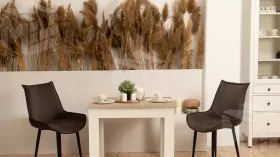 Стол обеденный Промо тип 1 Белый, Дуб Сонома светлый