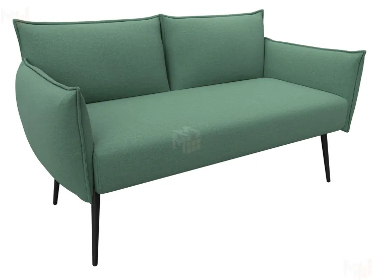 Диван прямой Лига-083 ( рогожка Амур 11 зеленый )