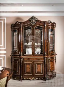 Сервант Джоконда 4-ств корень дуба глянец