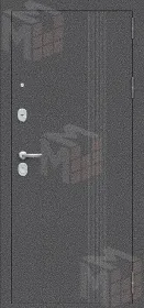 Входная металлическая дверь Тайга-9 Вертикаль Антик Серебряный/Белый