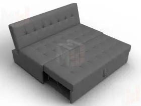 Диван прямой Лига-107 (160) ( JOLY 13 серый )