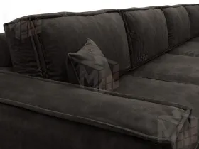 Диван прямой Лига-081 НПБ МегаЛонг ( BRUT 17 коричневый )