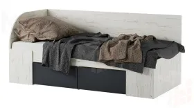 Кровать-софа КР900  Беатрис Крафт белый-Антрацит