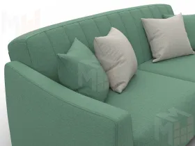 Диван-книжка Лига-095 НПБ ( Амур 11 зеленый )