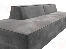 Диван прямой модульный Монс Модерн левый ( TOWER 10 серый )