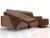 Диван угловой Лига-130 угол универсальный ( LAIM 14 терракотовый )