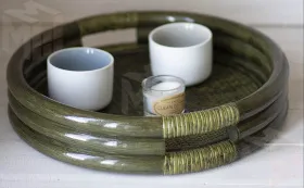 Поднос из ротанга 21/03 круглый