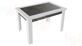 Стол раздвижной Хьюстон Тип 4  Белый, Ателье темный