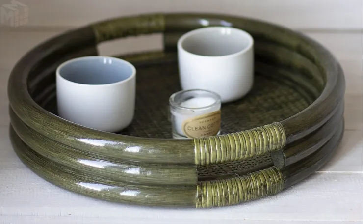 Поднос из ротанга 21/03 круглый