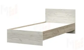 Кровать Басса КР-555 900 дуб крафт серый - дуб крафт белый