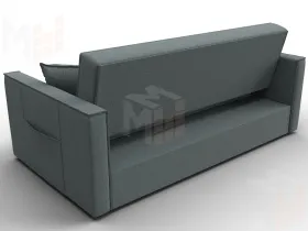 Диван прямой Лига-104 (160) ( Амур 07 серый )