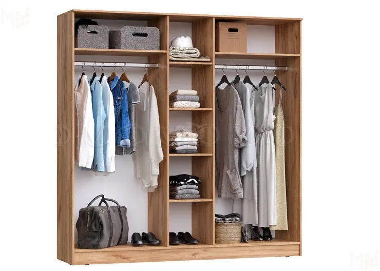 Шкаф Мартина 5-ти створчатый (дуб крафт/графит)