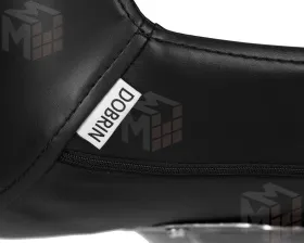 Стул барный DOBRIN ALDO (черный PU YP33-19, основание из нержавеющей стали)