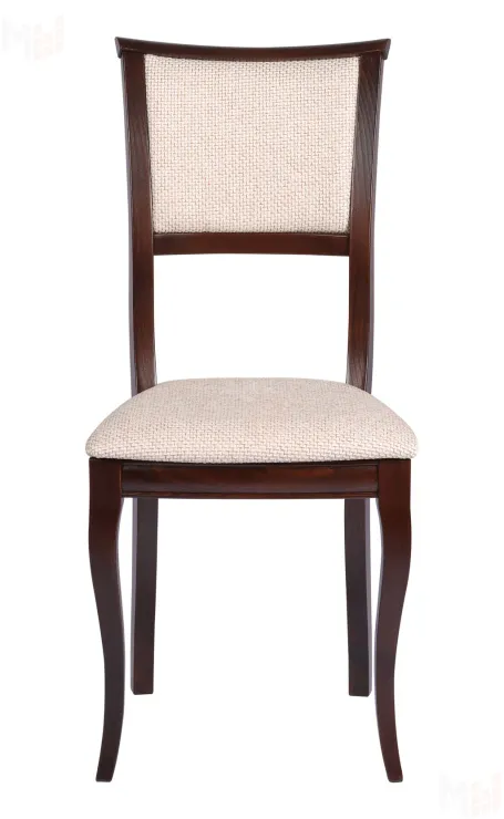 Обеденная группа стол Арей 160 Темный орех и 4 стула Камир Темный орех/Кремовая рогожка