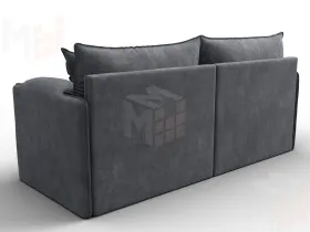 Диван прямой модульный Лига-106 ( BRUT 16 темно-серый )