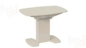 Стол обеденный Портофино - СМ(ТД)-105.01.11(1) Бежевое, Стекло бежевое матовое LUX