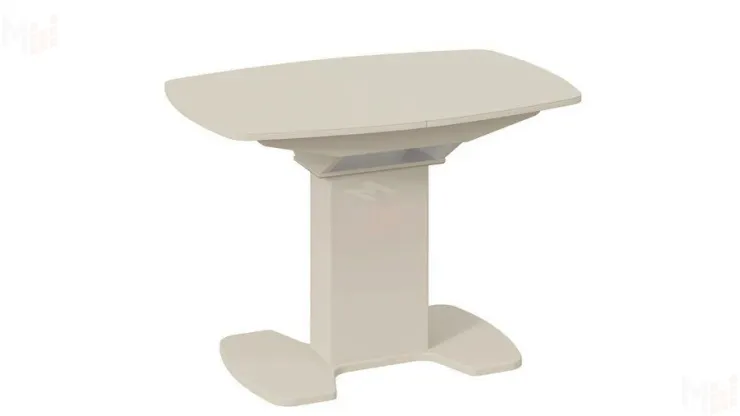 Стол обеденный Портофино - СМ(ТД)-105.01.11(1) Бежевое, Стекло бежевое матовое LUX