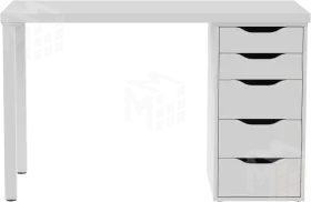 Стол письменный Ингар 1/5Т  белый