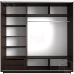 Шкаф-купе Элемент трио 2400 Венге