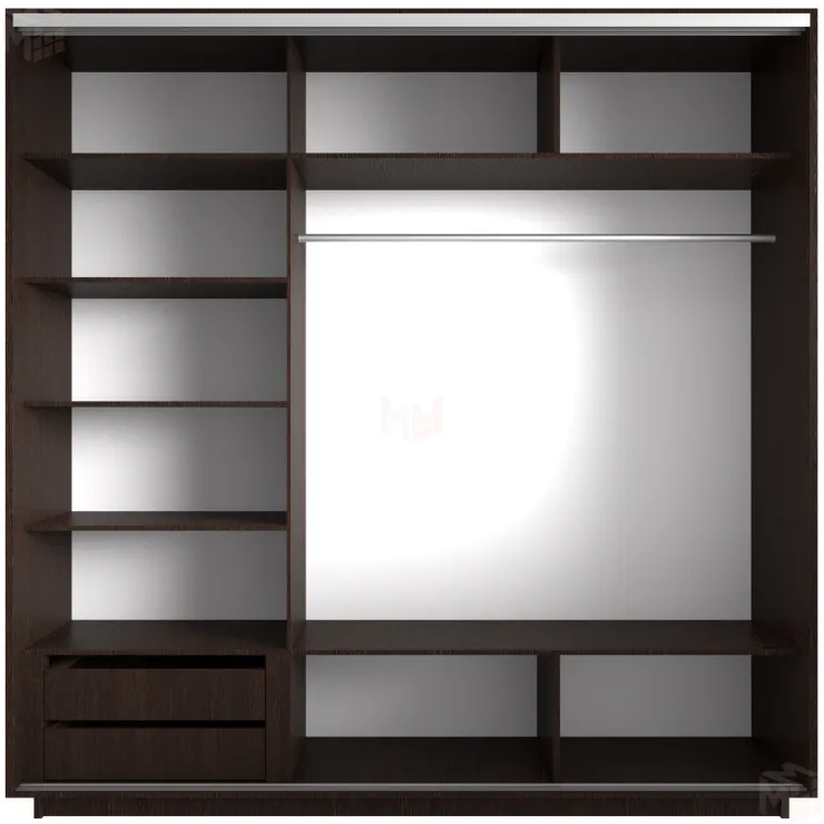 Шкаф-купе Элемент трио 2400 Венге