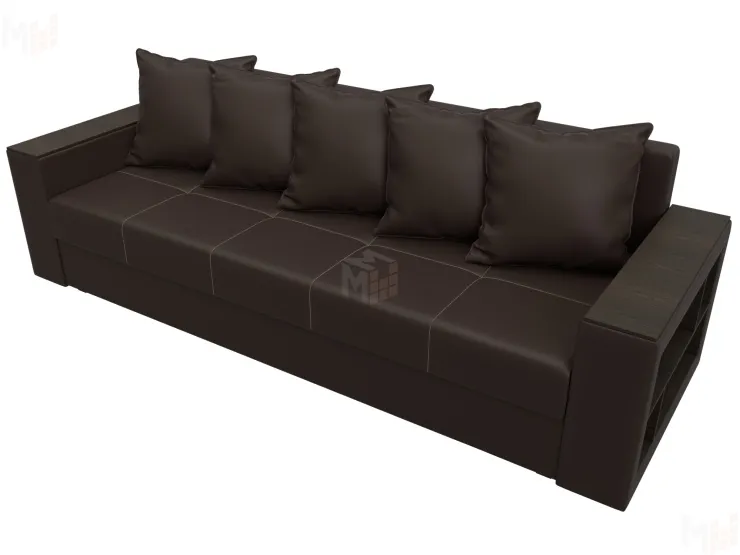 Диван прямой Дубай Лайт ( Коричневый )
