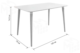 Стол обеденный Сканди 1 кофейный/венге