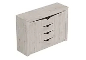 Тумба с четырьмя ящиками и двумя дверцами Соренто