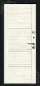 Входная металлическая дверь Сити Kale Букле черное/Nordic Oak